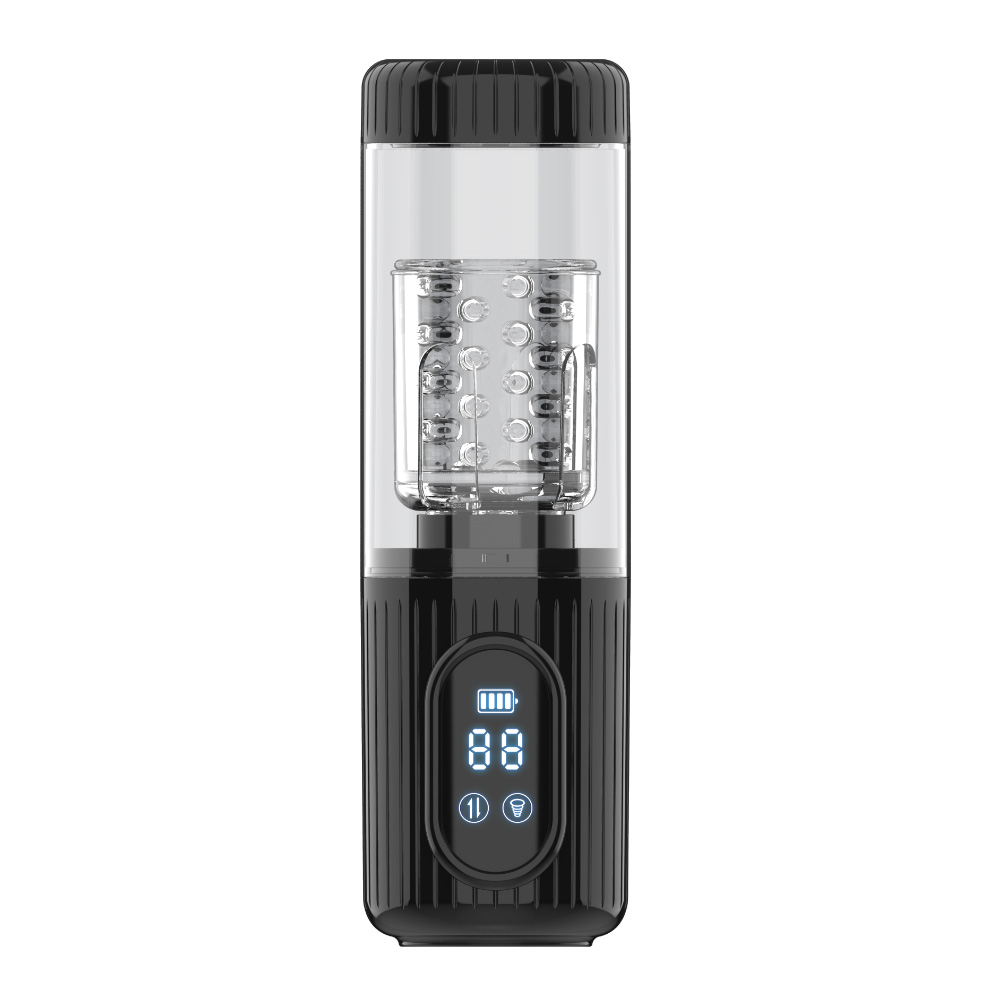 Sucking thrusting rotation male masturbator IPX7 waterproof