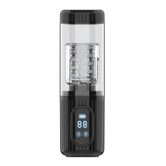 Sucking thrusting rotation male masturbator IPX7 waterproof
