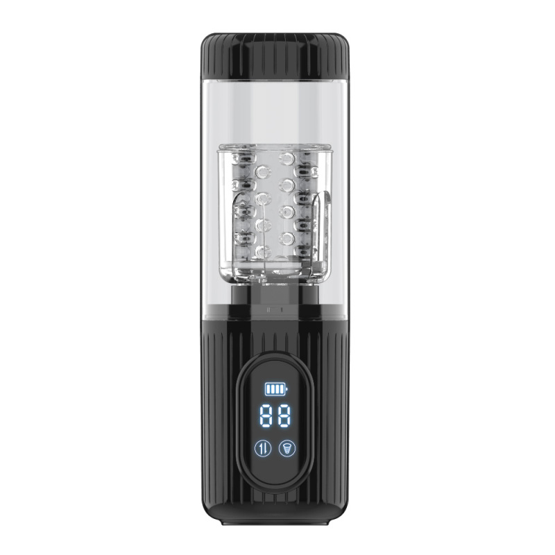 Sucking thrusting rotation male masturbator IPX7 waterproof