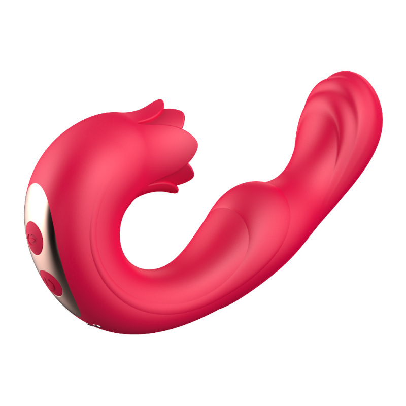 Rotation couple vibrator clitoral licking stimulation