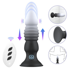 Thrusting anal vibrator powerful vibration for men and women