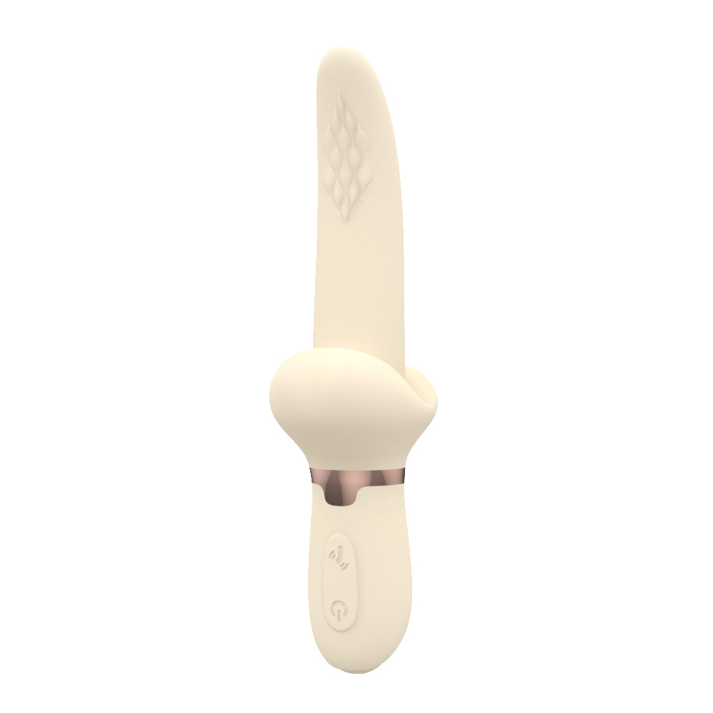 Tongue clitoral g spot vibrator