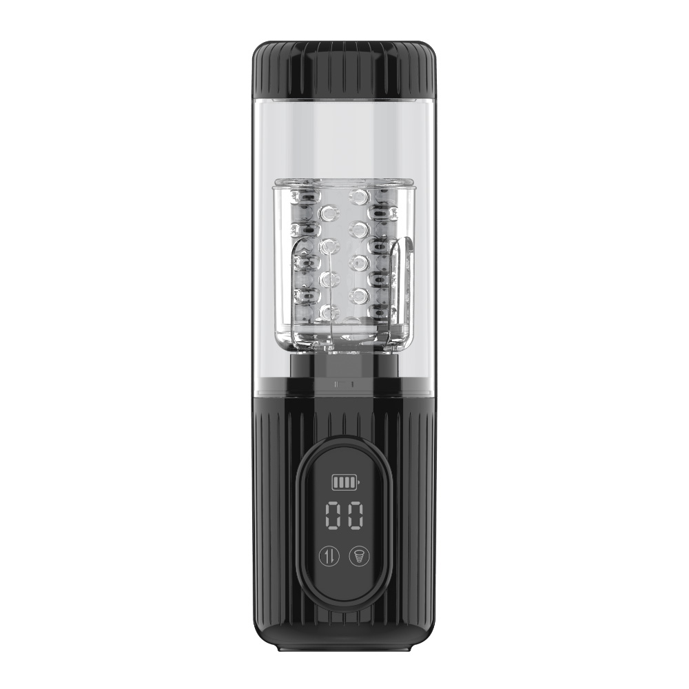 Sucking thrusting rotation male masturbator IPX7 waterproof