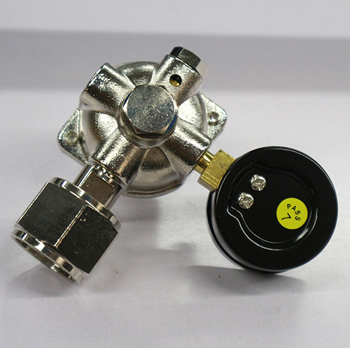 High Quality TR-04 Brass CO 2 High Pressure Gas Regulator With 1 Pressure Gauge