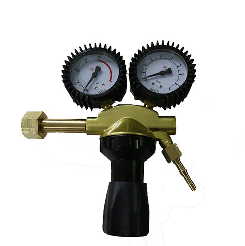 High Quality TR-37 CO2 Brass Gas High Pressure Regulator With Two Pressure Gauge