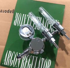 High Quality JS-DH-67 Argon Brass Gas High Pressure Regulator With Two Flowmeter
