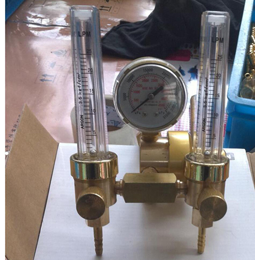 High Quality JS-DH-67 Argon Brass Gas High Pressure Regulator With Two Flowmeter