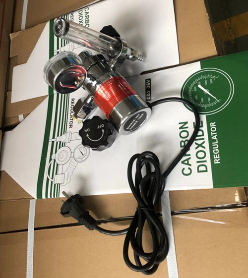 W-199 High Quality Carbon Dioxide Gas High Pressure Regulator With Flowmeter and 36V Heater for Cutting and Welding