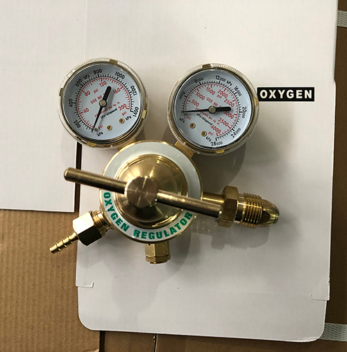 DH-10-OX Oxygen Gas Regulator with Two Gauges for Cutting and Welding