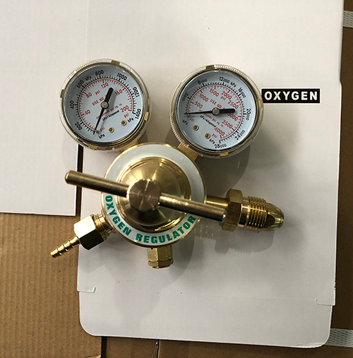 DH-10-OX Oxygen Gas Regulator with Two Gauges for Cutting and Welding