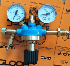 High Quality Or-06 Oxygen Brass Gas High Pressure Regulator With Pressure Gauge