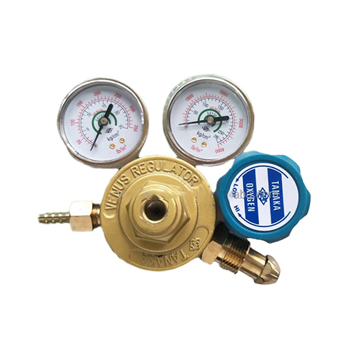 Tanakaa Type Brass Oxygen Gas High Pressure Regulator With Pressure Gauge