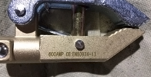 FYJ98-3 British Screw Type Brass 600A Welding Earth Clamp Ground Clamp For Welding Machine