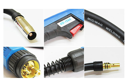 MB 15AK Gas Cooled CO2 Air Shielded Mig Welding Torch with Euro Adapter for Welding