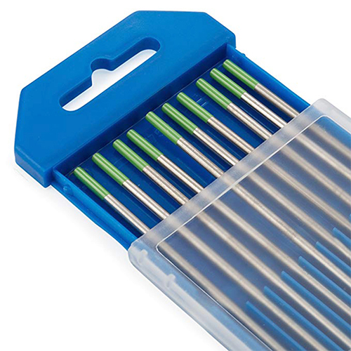 WP Pure Tungsten Electrode green tip
