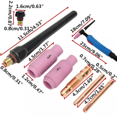 WP17 TIG Welding Torch Gas Cooled