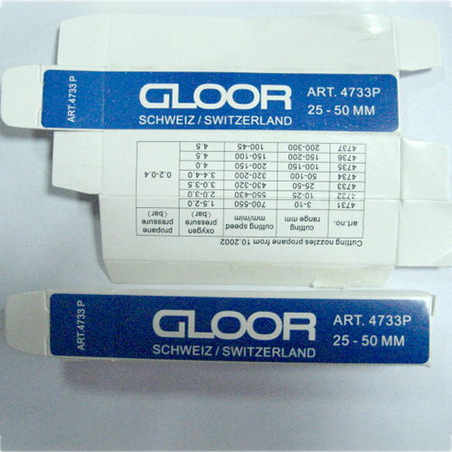 Cutting Nozzle Propane from 10.2002 Art No. 4704P GLOOR Type