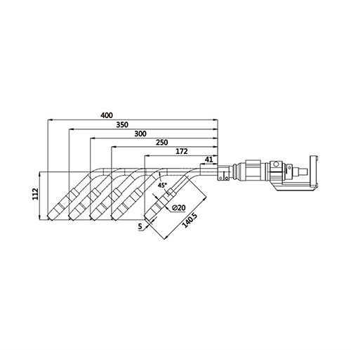 GLA-NW-350 Robot MIG Welding Torch Air Cooled