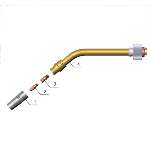 GL-82N Robot MIG Welding Torch Water Cooled