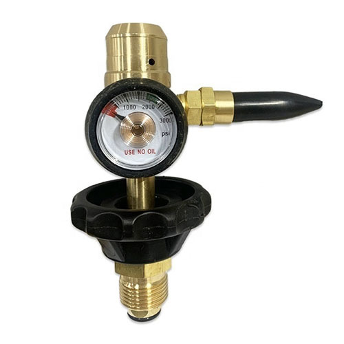 HR-03 Helium Gas High Pressure Regulator With Pressure Gauge