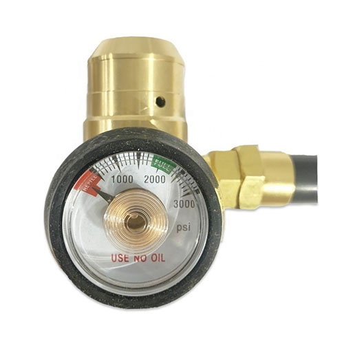 HR-03 Helium Gas High Pressure Regulator With Pressure Gauge