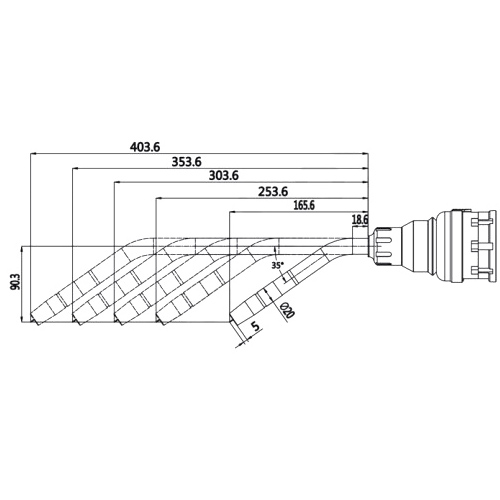 GL350N-HDA Robot MIG Welding Torch Air Cooled