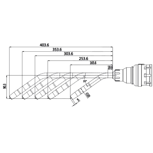 GL350N-HDA Robot MIG Welding Torch Air Cooled