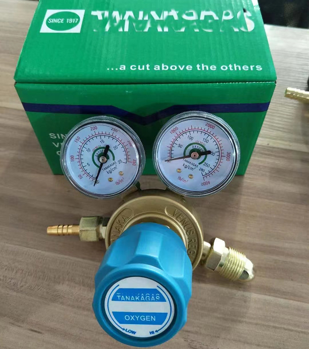 Tanaka Type Oxygen,Acetylene, Oxygen Gas Regulator for Gas Cutting Welding