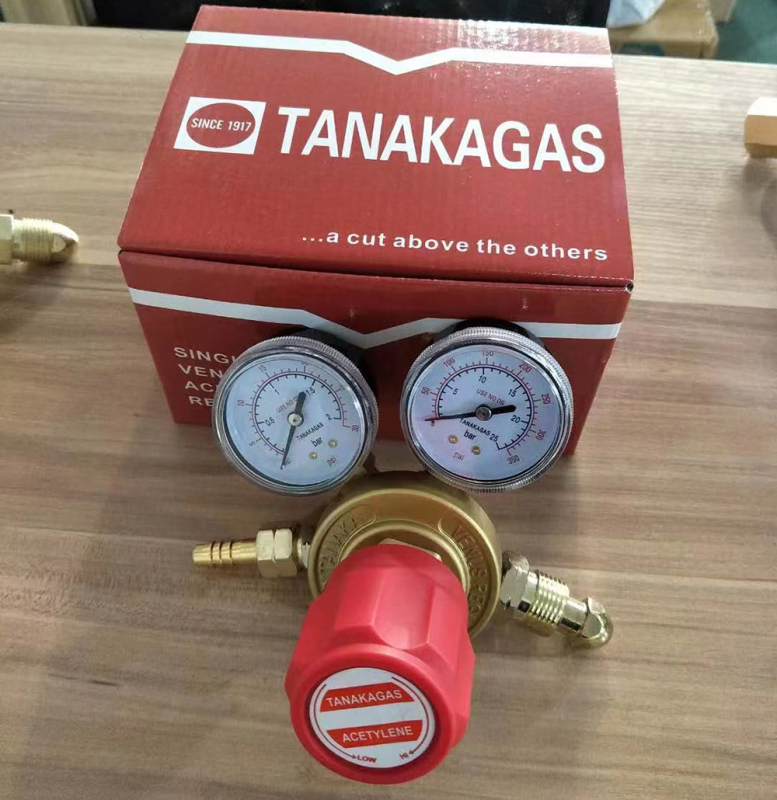 Tanaka Type Oxygen,Acetylene, Oxygen Gas Regulator for Gas Cutting Welding