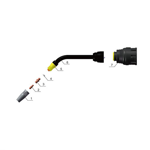 Robot Welding Torch GL500N-HDW Water Cooling for Welding