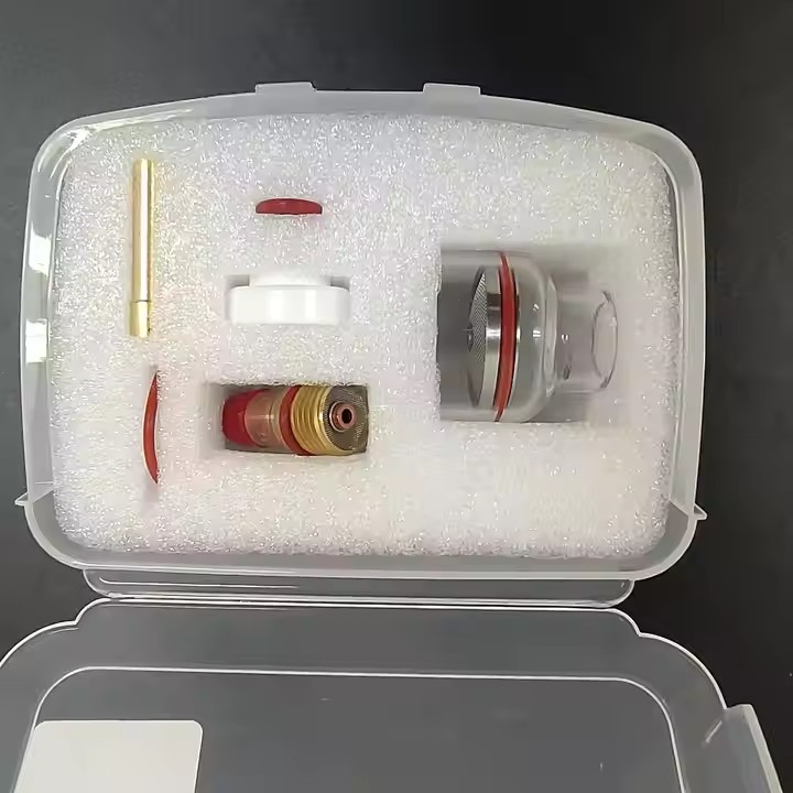 Large 2.4 mm TIG Welding Torch Stubby Gas Lens Glass Cup Kit for WP-17/18/26