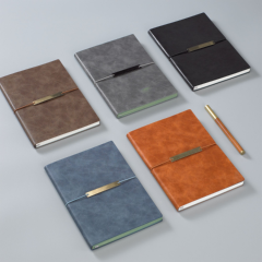 Nameplate notebook with a penloop and a elastic band