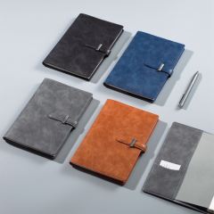 Bridge-type closure notebook with inserts design