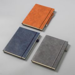 Notebook with a penloop and a elastic band