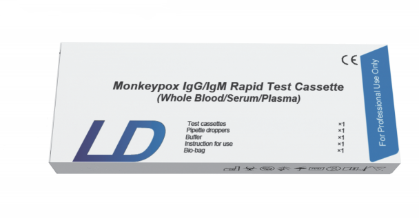 Monkeypox IgG/IgM Rapid Test Cassette (Whole blood/Serum/Plasma)