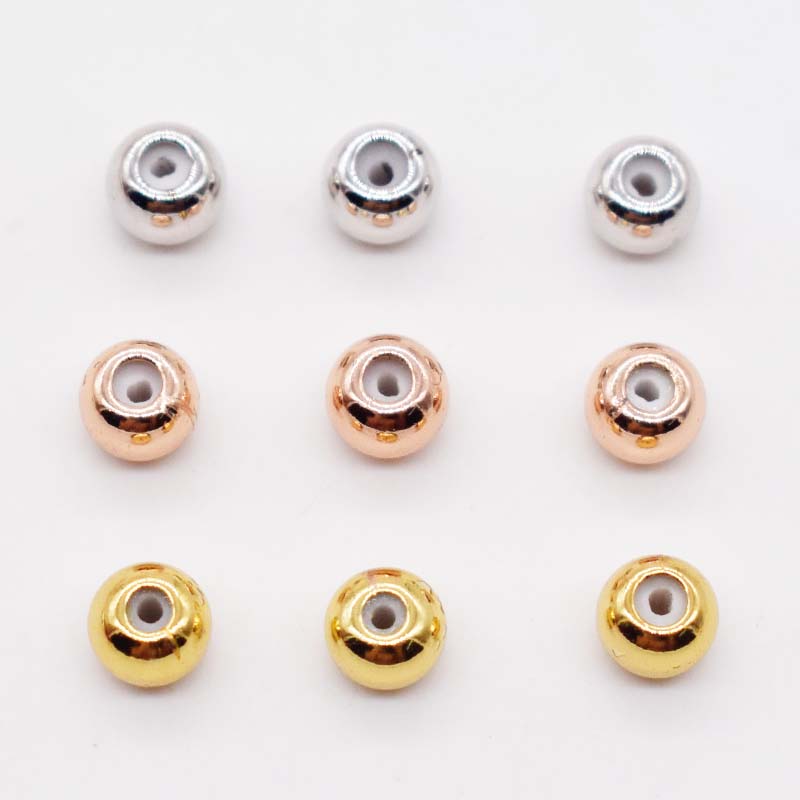 18K silicone adjusting beads 6pieces