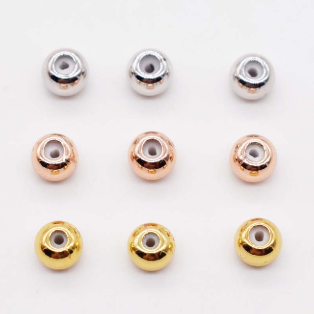 18K silicone adjusting beads 6pieces