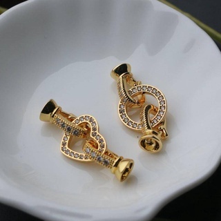 1 Piece Necklace Bracelet 13.5mm Double Buckle Head Link Clasp Round Love diy Jewelry Accessories