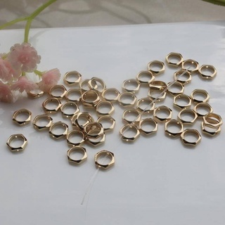 Hexagonal Beaded Pair Hole Ring Outer Diameter 8mm/10MM