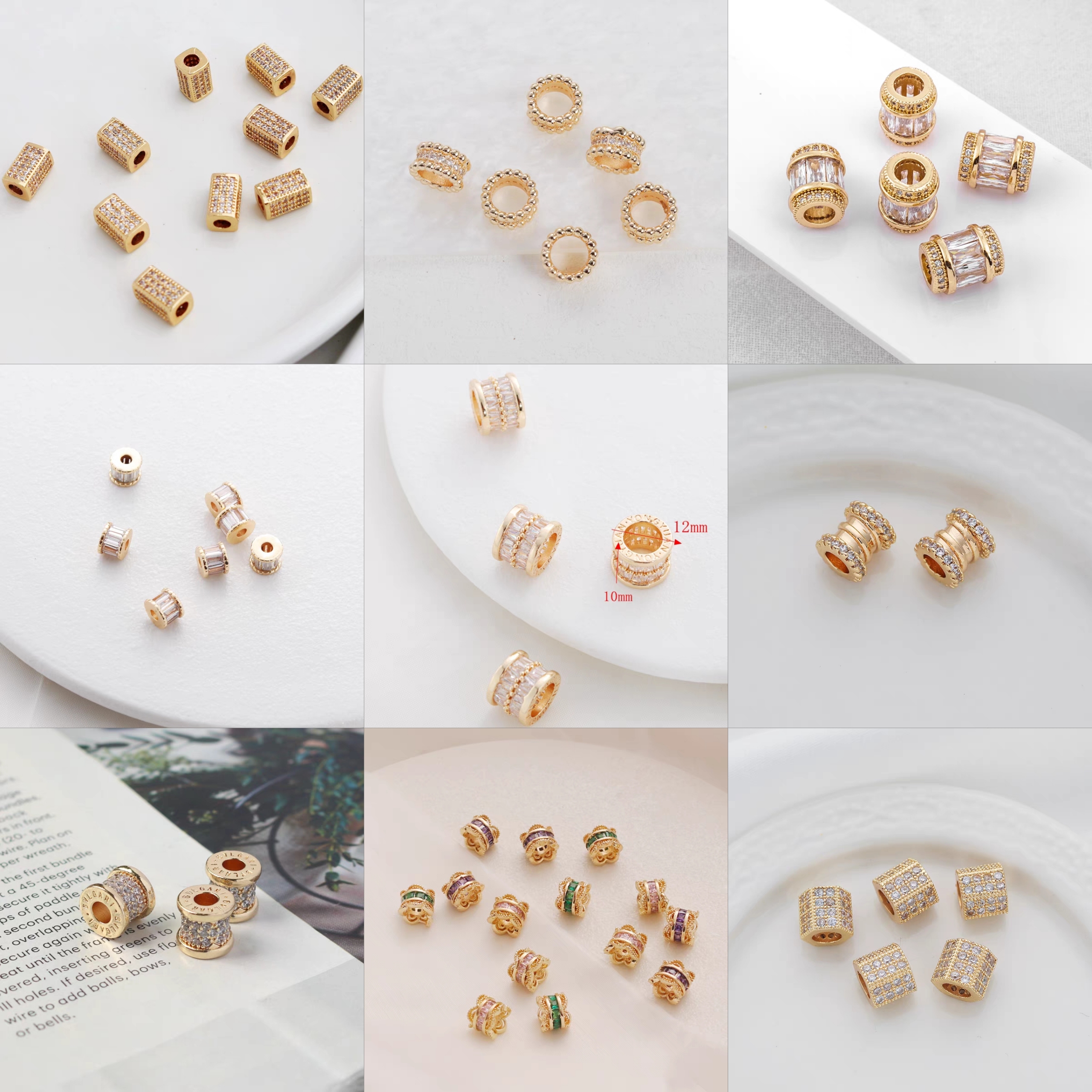 【Jiajia Live】Bead Spacer DIY accessories Bracelet Necklace Accessory