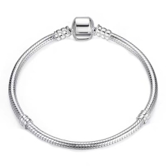 S925 sterling silver diy snake bone bracelet bead whole body sterling silver single chain female