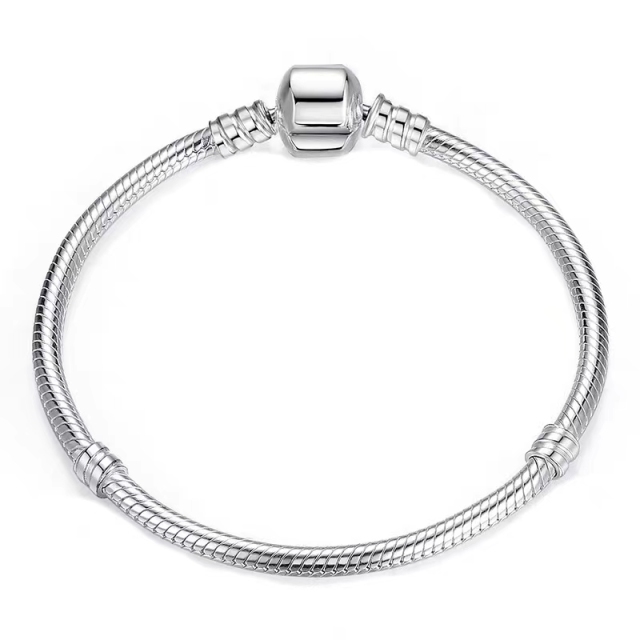 S925 sterling silver diy snake bone bracelet bead whole body sterling silver single chain female