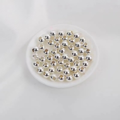 DIY bracelet color preserving round beads K gold loose beads 2/3/4/5/6MM (100 pcs)