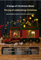 Christmas gift Christmas Eve music box train music box crystal ball for children birthday snowman toys