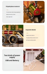 Christmas gift Christmas Eve music box train music box crystal ball for children birthday snowman toys