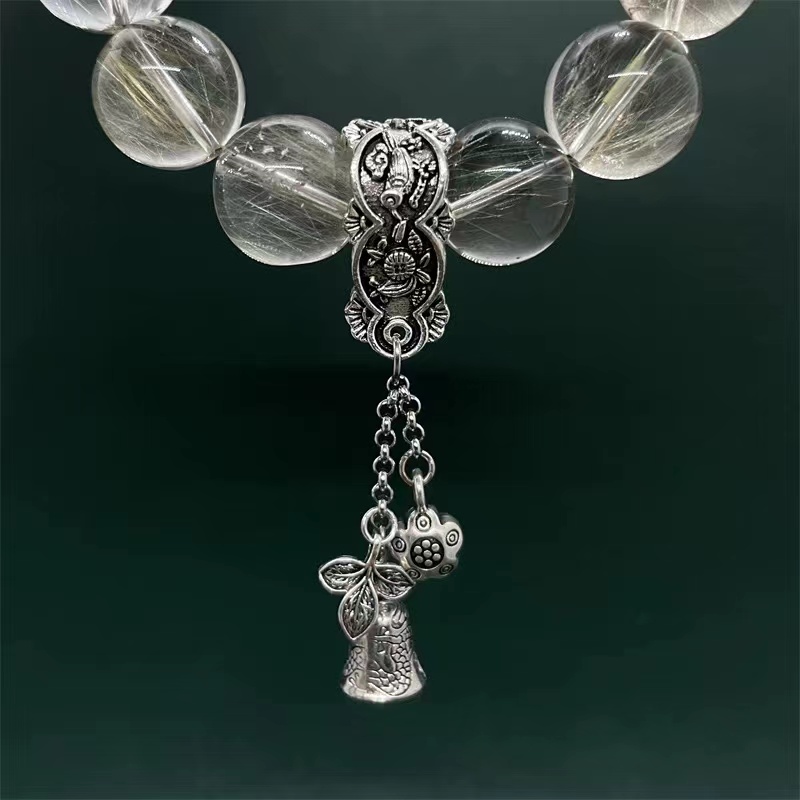 Crystal DIY accessories, Tibetan distressed retro style, butterfly flower tiao, bell bracelet chain, bead bracelet accessories