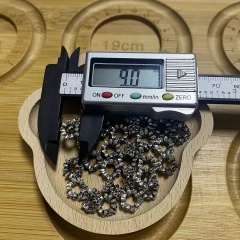 High color retention retro silver [9mm] small flower spacer crystal beaded DIY accessories accessories