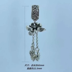 Crystal DIY Long Tassel Pendant Vintage Craft Lotus Lift Slip Personality Pendant Copper Accessories