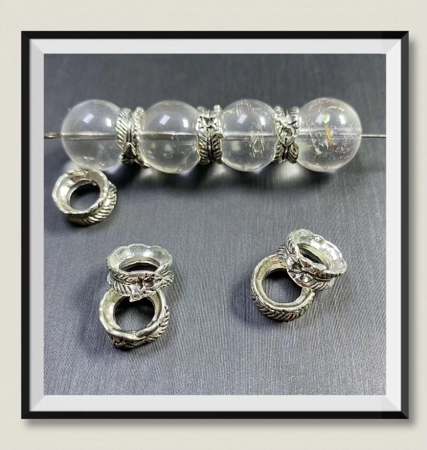 High color retention feather bead spacer accessories DIY hand string loose bead accessories