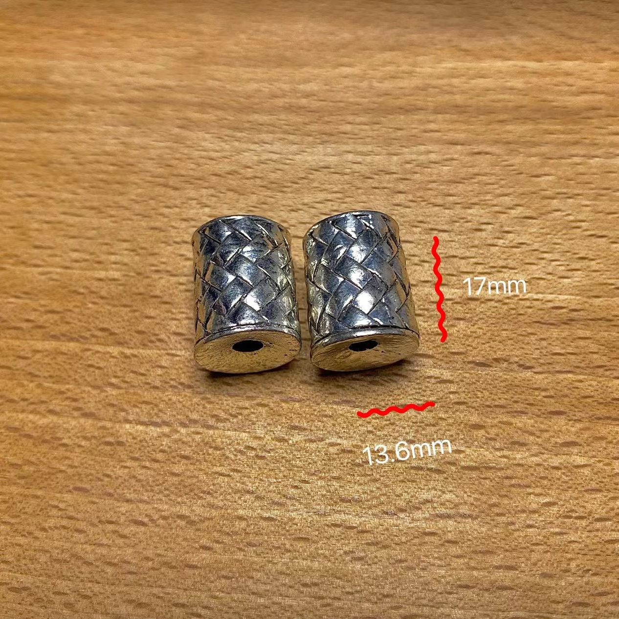 High color retention thick beads women's bracelet DIY copper accessories